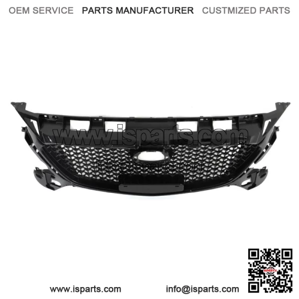 For 2017 2018 Mazda 3 Axela Front Bumper Upper Grille Honeycomb Grill Black - Image 3