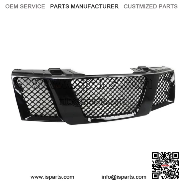 For 2005-2008 Nissan Frontier Black Mesh Front Hood Bumper Upper Grill - Image 2