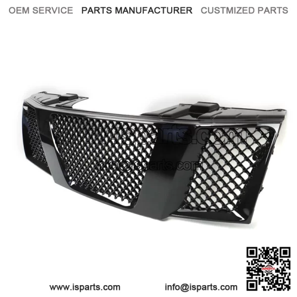 For 2005-2008 Nissan Frontier Black Mesh Front Hood Bumper Upper Grill - Image 3