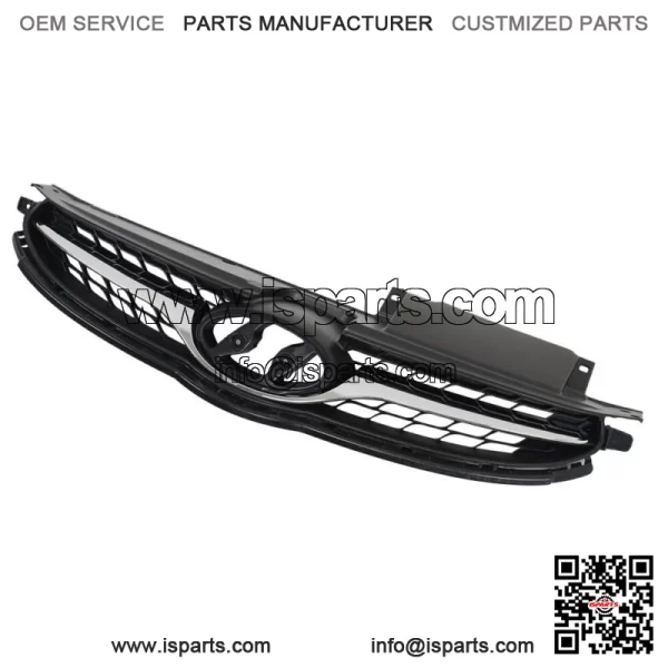 For 2011-2013 HYUNDAI Elantra Front Upper Bumper Grille With Chrome Trim Plastic - Image 2