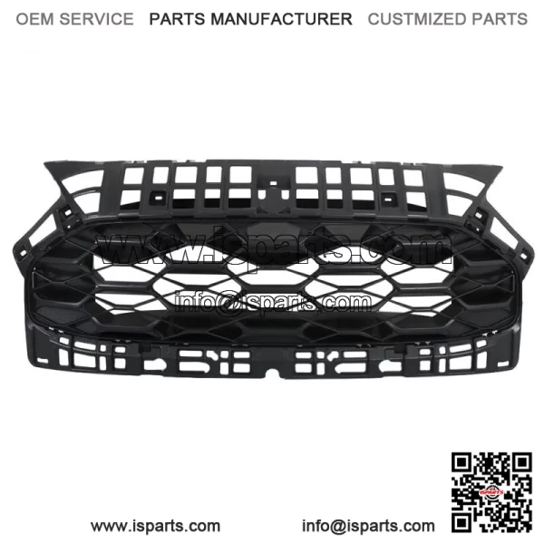 Matt Black Front Bumper Upper Grille Fit For 2023 Honda HRV Honeycomb Plastic - Image 2