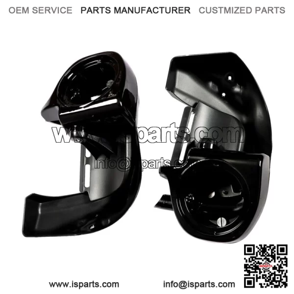 Lower Vented Leg Fairings + 6.5" Speaker Box Pods For Road Street Glide 83-13 - Image 3