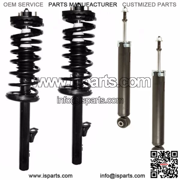 2 Complete Front Struts + 2 Rear Shocks Fit 06-07 Hyundai Azera, 06-10 Sonata