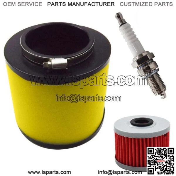 For 1988-2000 Honda FourTrax 300 TRX300 Air Oil Filter Spark Plug Tune Up Kit (For: Honda) - Image 2