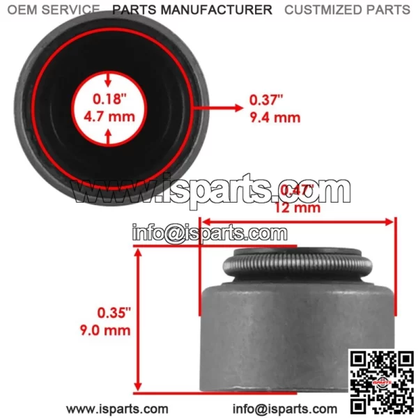 5X Valve Stem Seal For Yamaha Raptor 660R 2001-2005 (For: 2006 Yamaha Rhino 660) - Image 2