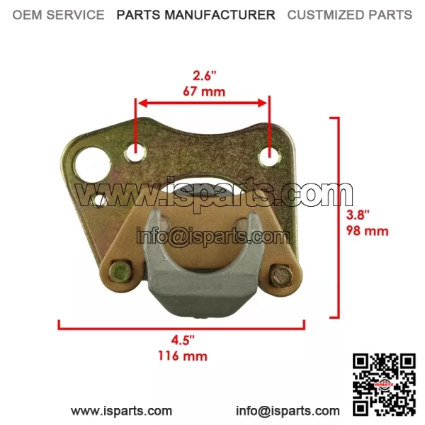 Front Left Brake Caliper For Polaris 1912119 - Image 3