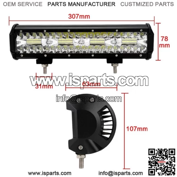 Led bar 12" 240W combo homologation E9