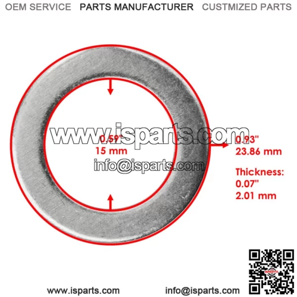 90201-14215-00 148-27219-00-00 Washer Plate For Yamaha Blaster 200 YFS200 98-06 (For: Yamaha YFS200) - Image 2