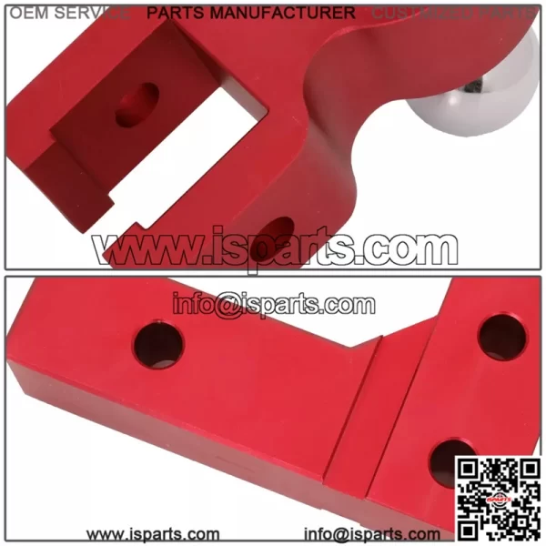 6-inch trailer hook 2"*2-5/16" with double pin # red - Image 3