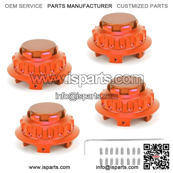 Porsche wheel center cover #orange - Image 2