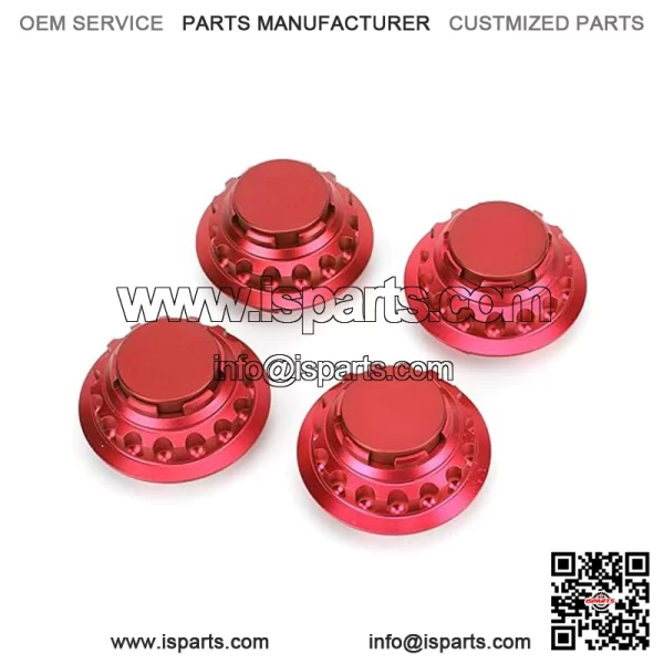 Porsche wheel center cover #red