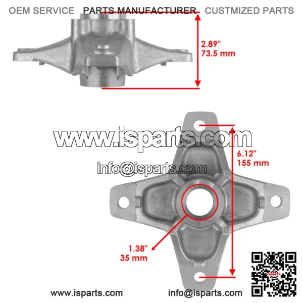 Front Left and Right Wheel hub fits Yamaha YFZ450 YFZ450V YFZ450R 2006 2007-2013 (For: Yamaha Raptor 700) - Image 2