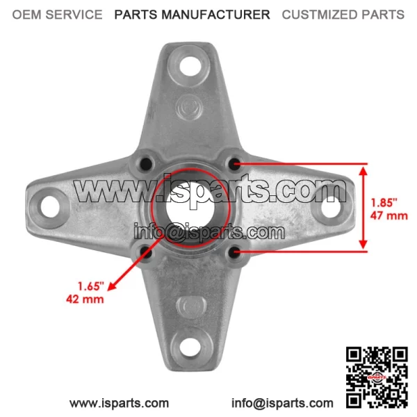 Front Left and Right Wheel hub fits Yamaha YFZ450 YFZ450V YFZ450R 2006 2007-2013 (For: Yamaha Raptor 700) - Image 3