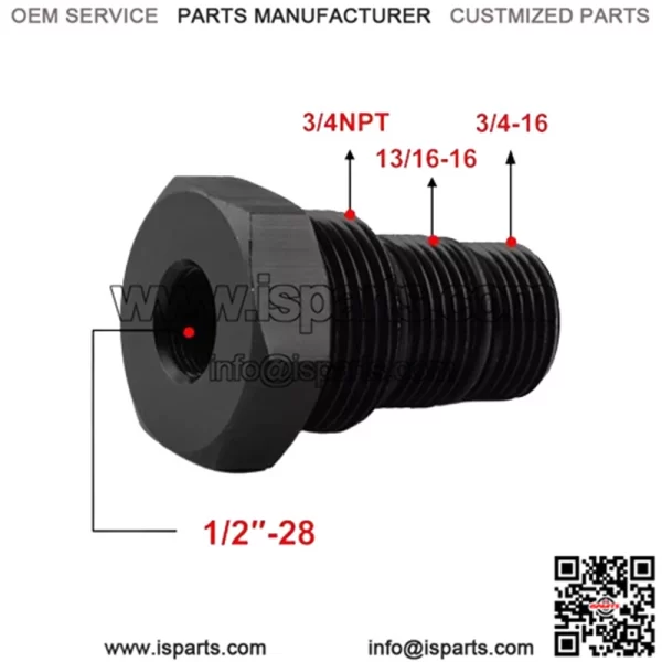 Oil filter adapter 3 in 1 1/2-28 - Image 4