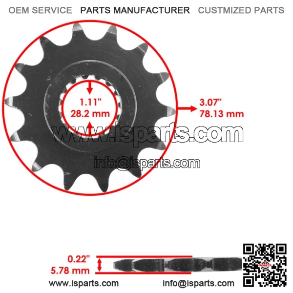 Front Drive Chain Sprocket for Yamaha 700 Raptor YFM700/R/GE/SE 2006-2023 (For: Yamaha Raptor 700) - Image 2