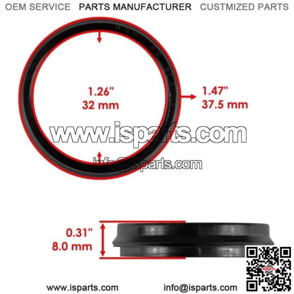 4 Sets Swing Arm Dust Seal Cap For Honda TRX450R Kickstart 2006 2007 2008 2009 (For: Honda) - Image 3