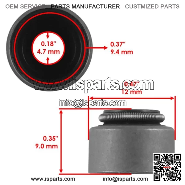 4x Valve Stem Seal For Yamaha Grizzly 700 2007-2012 2019-2021 (For: Yamaha Raptor 700) - Image 2