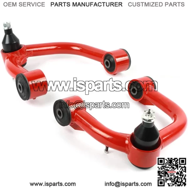 Front Upper Control Arms fit for 2003-2022 4Runner, 2007-2014 FJ Cruiser, 2-4" Suspension Adjustable Control Arms with ball joint fit for 2003-2009 GX470, 2010-2016 GX460 (Pair, Red)