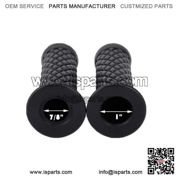 7/8" Universal Handlebar Hand Grips Bar 22mm For Yamaha Honda Kawasaki ATV (For: Yamaha)