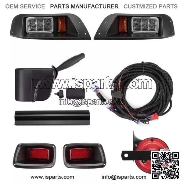 LED Full Light Kit with Turn Signal Switch for EZGO TXT G&E Golf Cart (1996-2013)