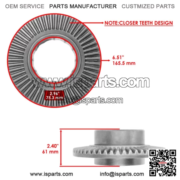 Front Differential Gear Pinion Kit For Polaris General 4 1000 Premium EPS 2021 - Image 2