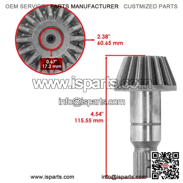 Front Differential Gear Pinion Kit For Polaris General 4 1000 Premium EPS 2021 - Image 3