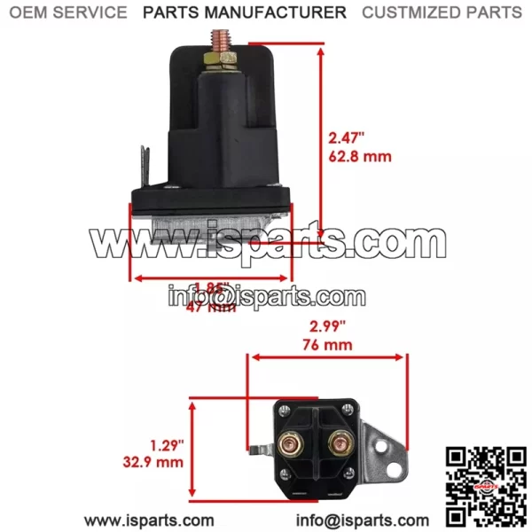 12V Starter Solenoid 725-06153A for lawn tractor compatible with 725-06153, Yard Man, Troy-Bilt, and Husky Yard Machines. - Image 2