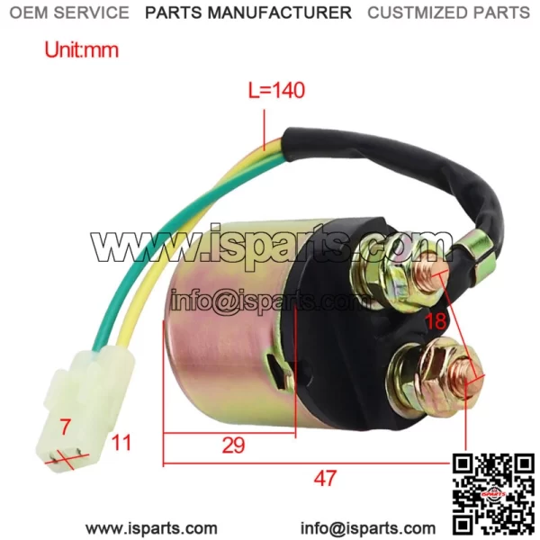 Starter Relay Solenoid for Honda TRX500 420 Fourtrax Foreman Rubicon 2001-2018 (For: More than one vehicle) - Image 2