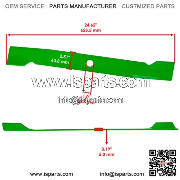 72" Deck Mulching Blade For Toro 72517 72912 72918 72928 72947 Z Master - Image 2