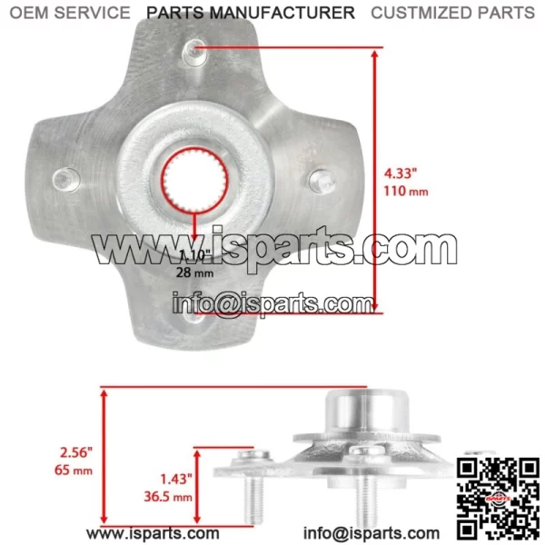 Rear Axle Right Wheel Hub fits Honda 42610-HR0-F00 - Image 2