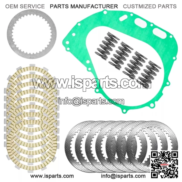 Clutch Friction Steel Plates Spring and Gasket Kit for Suzuki DR650SE 1996-2022