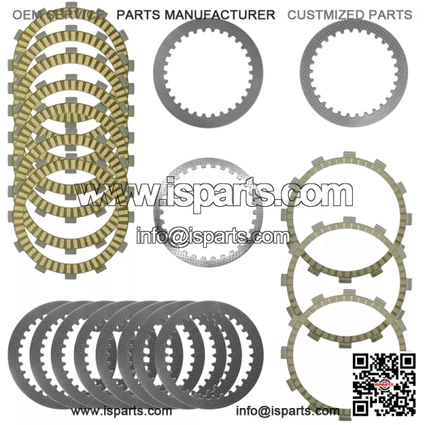 Clutch Friction Steel Plates Kit for Yamaha FJR1300A FJR130ES FJR1300P 2016-23