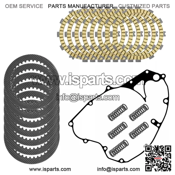 Clutch Friction Steel Plates Spring and Gasket Kit for Suzuki RM-Z250 2011-2018