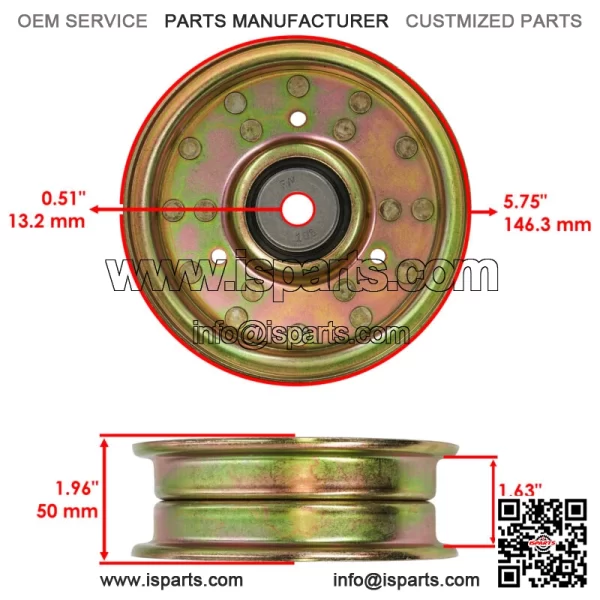 Deck Idler Pulley For John Deere Z915B Z915E Z920M Z920R Z930R Z930M Z950M Z950R - Image 2