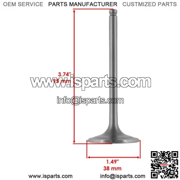 Intake & Exhaust Valve for Honda TRX420FE1 TRX420FM1 FourTrax Rancher 2014-2021 (For: Honda) - Image 2