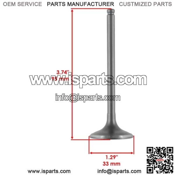 Intake & Exhaust Valve for Honda TRX420FE1 TRX420FM1 FourTrax Rancher 2014-2021 (For: Honda) - Image 3