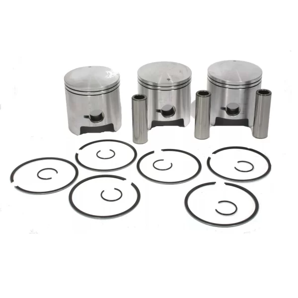 3 Piston Kits for POLARIS INDY 650, SKS 648cc ('88-93) 67.75MM