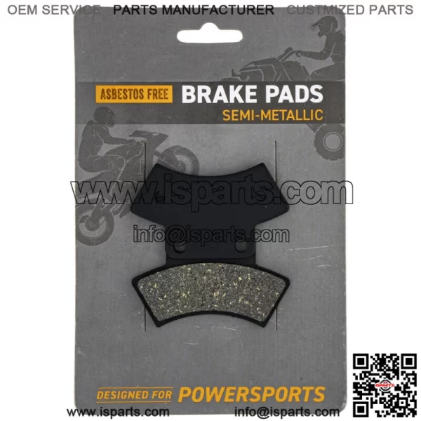 Brake Pad Set for Polaris 2200899 2200464 Rear Center Semi-Metallic Sportsman (For: Polaris)