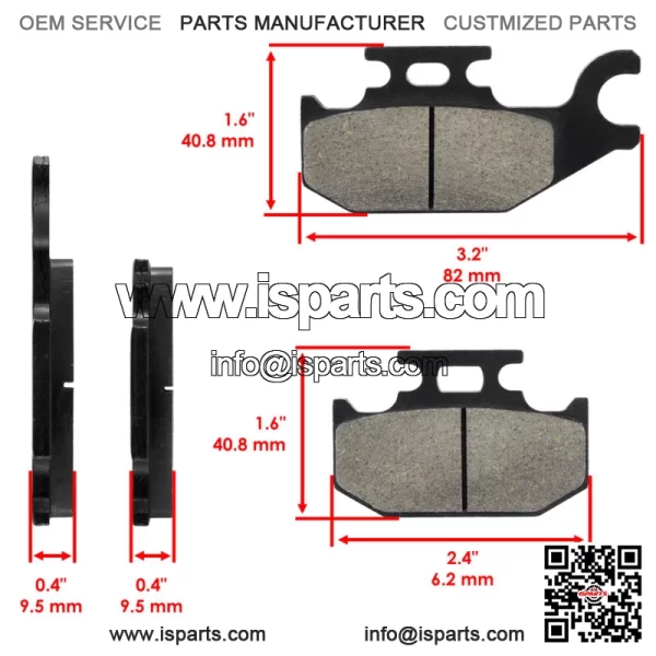 Front Brake Pads for Suzuki KingQuad AXi LT-A750 A750X 2008-2023 / 59100-31850 - Image 2