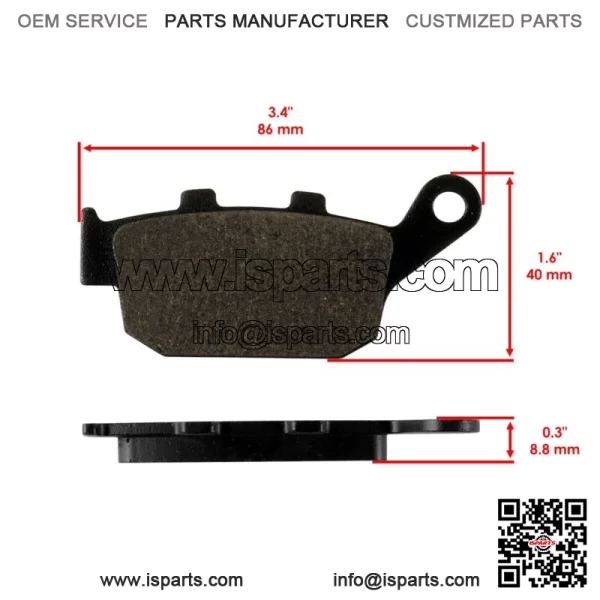 Front And Rear Brake Pads For Suzuki GSX250R 2018-2020 / GSX250R ABS 2019-2023 - Image 2