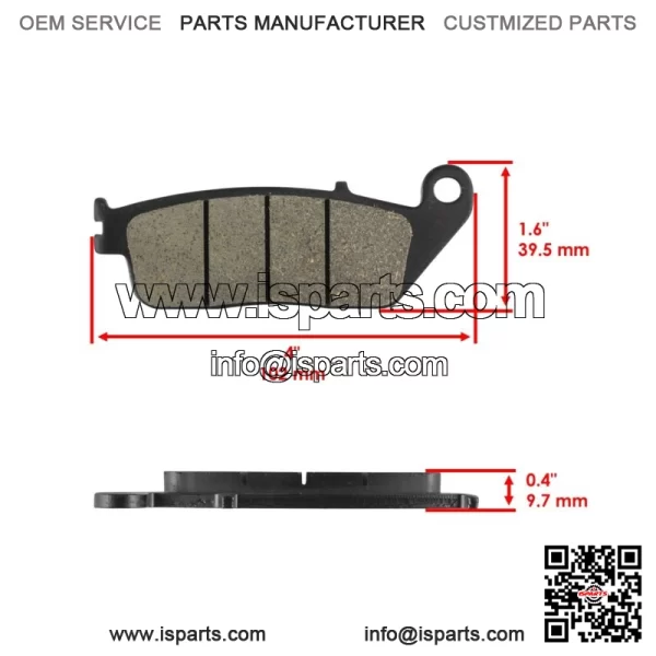 Front And Rear Brake Pads For Suzuki GSX250R 2018-2020 / GSX250R ABS 2019-2023 - Image 3