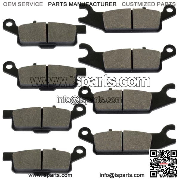 Front and Rear Brake Pads for Yamaha Grizzly 700 YFM700F 2007-2020 (For: Yamaha) - Image 4