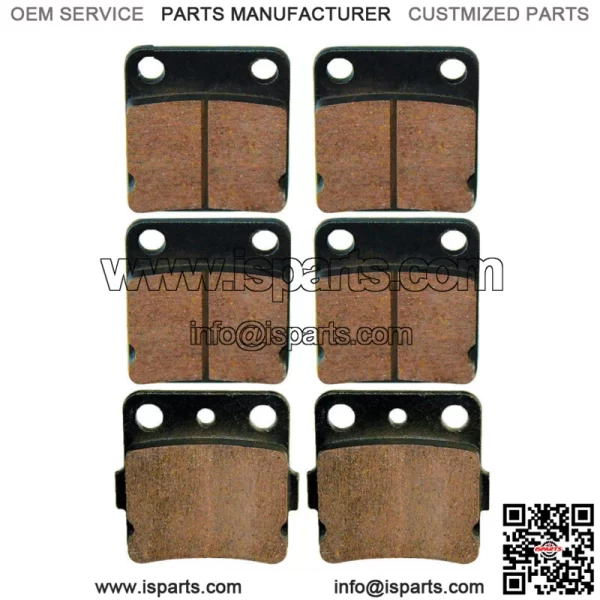 Front Rear Brake Pads For Yamaha Wolverine 350 YFM350FX 1995-2005 (For: Yamaha)