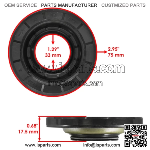 Rear Differential Seal For Honda Rincon 680 TRX680FA 2006-2023 91252-HN8-003 - Image 2