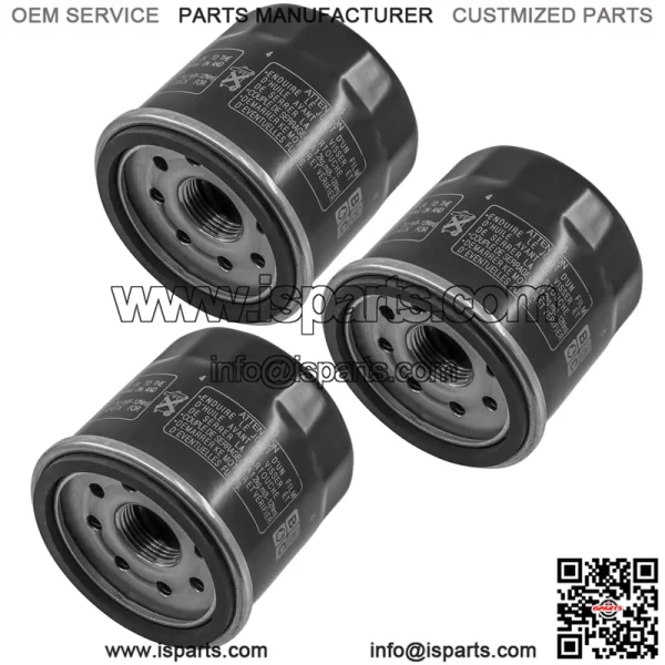 3 Pack Oil Filter for Kawasaki KVF750 Brute Force 4X4I 749 750 2005-2014