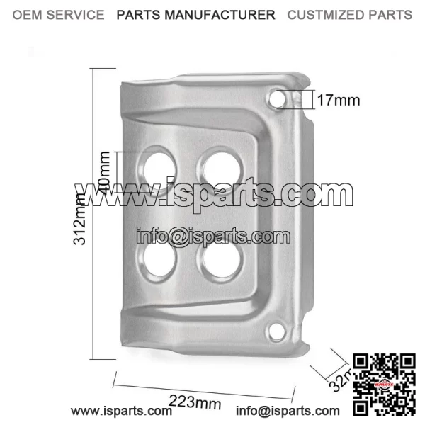 Front Skid Plate for Honda 1998-2004 TRX400FW TRX450 FE/FM/ES/S Foreman 400 450 - Image 2