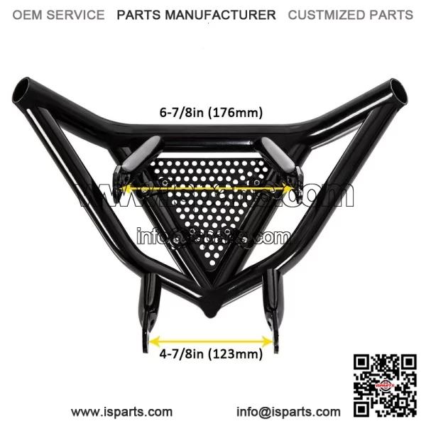 Aluminum Front Bumper Proctector For Honda TRX 450R TRX400EX Black - Image 2