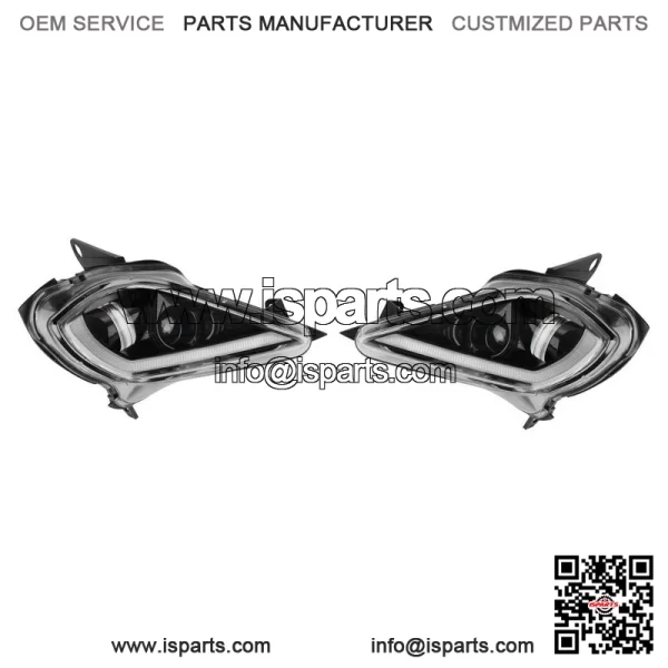LED Headlight set: 2006-2025 YAMAHA RAPTOR YFZ 450 700R YFM 250 350 700 Version2 - Image 2