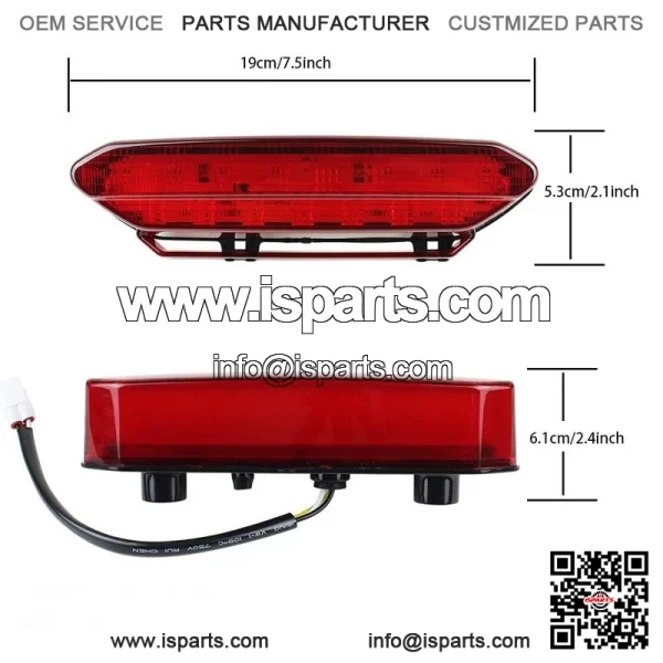 Brake Tail Light Braking Lamp for YAMAHA ATV YFZ450 YFZ450V YFZ450SE 2006-2009 - Image 2