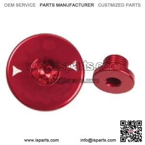 Billet Aluminum Engine Plug Kit Plugs Red HONDA TRX300EX TRX400EX TRX450R